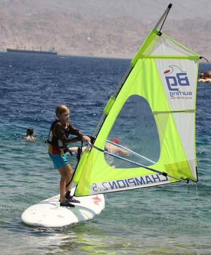 WINDSURFING Champion kids Rigs and Sails Our new generation of "Champion" kid sails made of high quality dacron with PVC window.