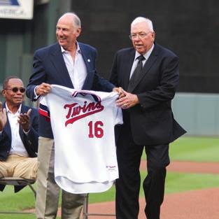 as longtime President of the Minneapolis Parks Foundation, as well as on the board of the Harmon Killebrew Foundation 2013 THE YEAR FRANK WAS INDUCTED INTO THE