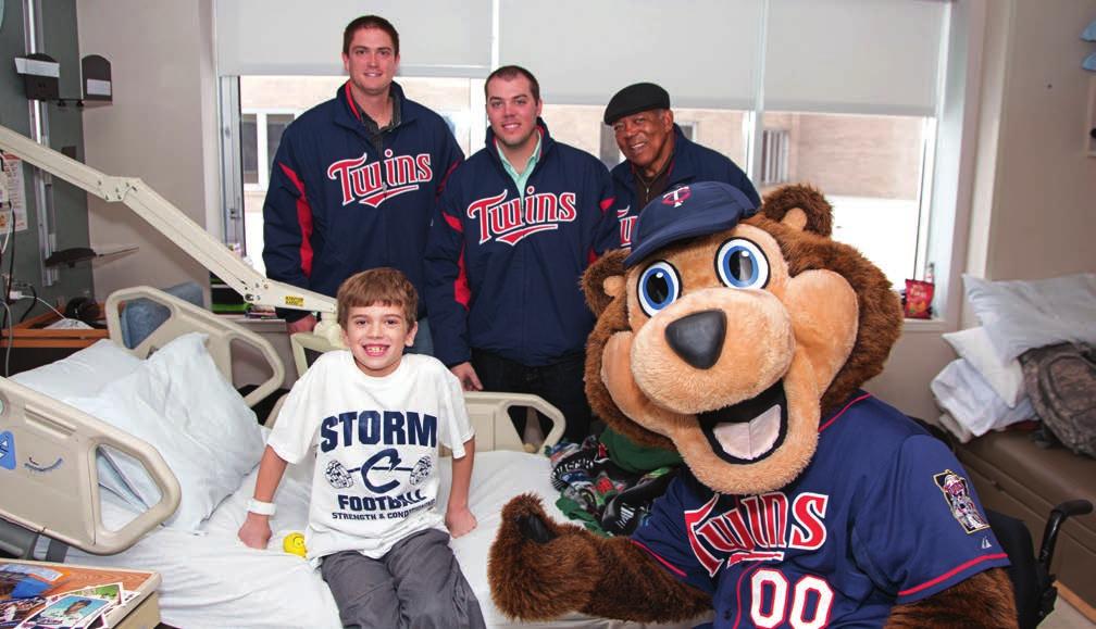 TWINS COMMUNITY PROGRAMS Each year, the Twins organization and the Minnesota Twins Community Fund contribute directly to a number of community programs and
