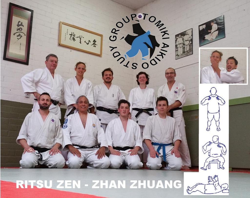 STUDY GROUP TOMIKI AIKIDO - Saturday 20 th June 2015 As usual today's class was a double session starting at 2pm and finishing at 6pm. Continue our weekend theme we started with Ritsuzen exercises.