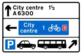 as in the following examples. This type of sign is used instead of diagrams 2601.1, 2602.1 and 2602.2. Figure 5: Diagram 2105.