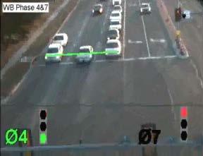 shows the driver approach the intersection on the left lane along with a platoon. Figures 6.8c and 6.