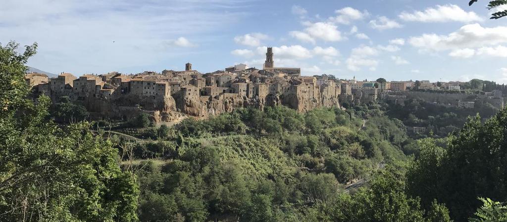 Cycling Vineyards and Tufa Towns in Southern Tuscany Date: Oct 12-Oct 14 Activity: Cycling 39-60 km/day with some hilly sections (road/touring bikes, hybrid bikes, tandems and e- bikes available)