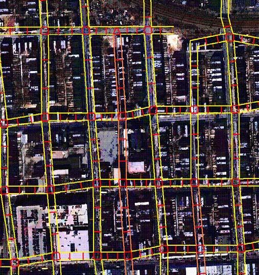 links (sidewalks & crosswalks Use aerial photos to make