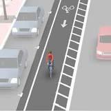 Shoulder bikeways often, but not always, include signage that alerts motorists to expect bicycle travel volumes or development may