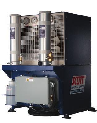 SIMPLE AIR ECONOMICAL AND EFFICIENT STATIONARY AIR COMPRESSOR SIMPLE AIR This cost-effective, low-profile breathing air system is a complete compressor assembly with maximum