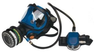 half face respirator (through filter adapter) [A] SR200 full face respirator (through
