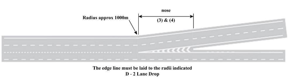 4: Diverge Lane Layouts for use with Figure 7.
