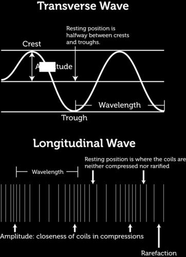The crest is the highest point particles of the medium reach. The higher the crests are, the greater the amplitude of the wave.