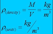 Density The 3 primary states have a distinct density, which is defined as