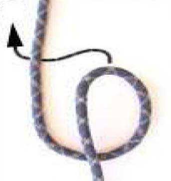 Form a large loop in the rope.