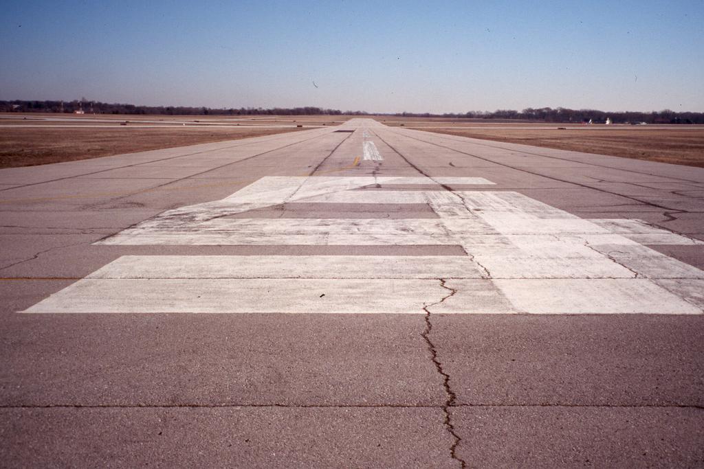 What is the problem with this runway marking? A magnetic variation change resulted in a runway designator change from 4-22 to 5-23.
