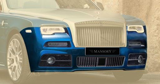 MANSORY BODY OPTIONS FOR YOUR ROLLS-ROYCE WRAITH Front bumper - LED + FOG light for Wraith II series (MY2017) or Black Badge with LED lights with daytime running