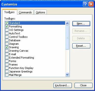 Tool: Nhóm các công cụ hỗ trợ cho việc soạn văn bản. Table: Nhóm lệnh xử lý trên bảng biểu. Window: Nhóm lệnh liên quan đến cửa sổ làm việc của word. Help: Nhóm lệnh trợ giúp. 3.