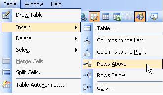 Thêm cột Cách 1: Vào menu Table/Insert > chọn + Columns to the left: tạo cột bên trái con trỏ. + Columns to the right: tạo cột bên phải con trỏ.