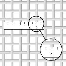 SQUARE MESH WIRE CLOTH Figure 1 Figure 2 Definition of Mesh Mesh designates the number of openings and fractional parts of a opening, per lineal inch.