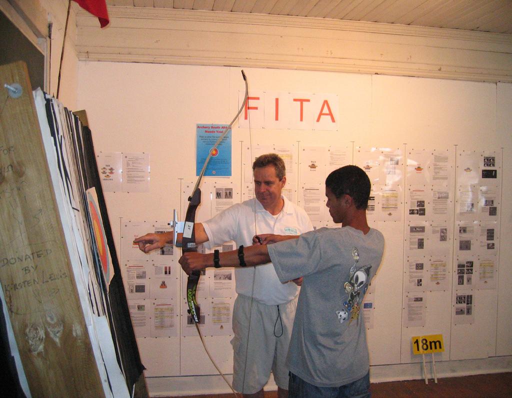 The FITA Field Round consists of any number of between 12-24 targets which are divisible by four (4), with three (3) arrows to be shot per target.