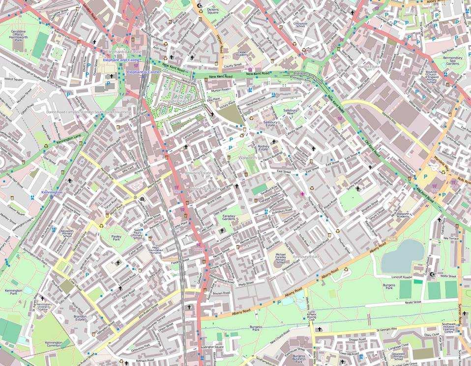 The Possible Routes 3. E&C/Walworth. 1 3 2 http://www.openstreetmap.org/ 1.