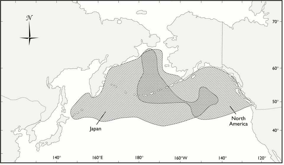 Marine distributions of North