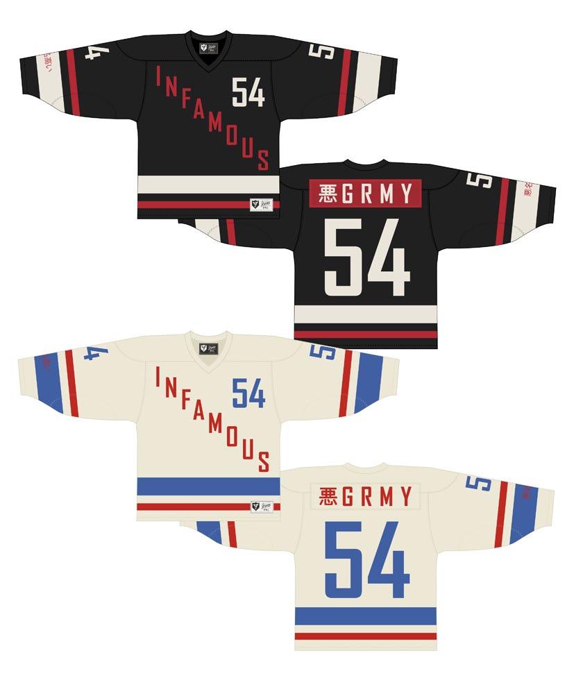hockey jersey - infamous hockey uniform ghj101