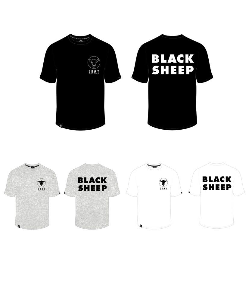 t-shirt - sheep tee ga371 blk - ga371 spg -