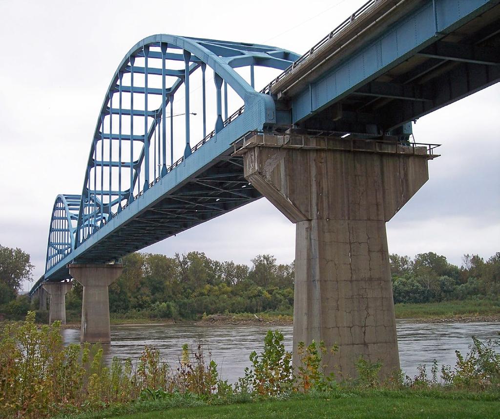 facility to accommodate transportation needs over the Missouri River. The bridge is a narrow, two-lane structure without adequate shoulders.