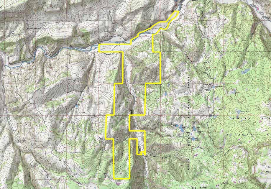 ELK CREEK RANCH MAPS Elk Creek Ranch To pographical Map