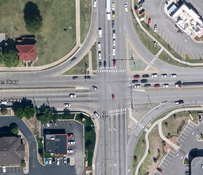 Intersection 23rd & Kasold 23rd & Iowa Number of Left Turn Lanes (LTL) if present 1 on each approach 2 each N/S and 1 each W/E Protected Left Turn Lane Yes Yes Protected/Permitted Left Turn Lane No