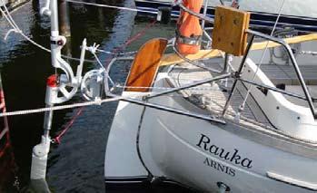 Bad air around davits - provided the dinghy is not still hanging from them!