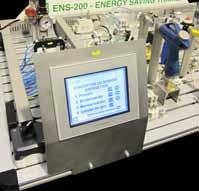 ENS-200 - How to use it ENS-200 includes an HMI (Human Machine Interface) with a built-in PLC, interactive menus guide the user through the different activities.