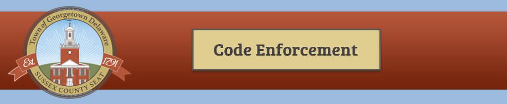 Town of Georgetown: Code Enforcement Monthly Activity Report https://clients.comcate.com/xer/reportlocationactivity.