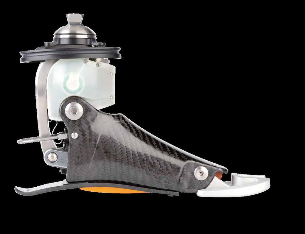 Where conventional mechanical prosthetic feet have always represented a compromise between flexibility and stability, electronically controlled ankle joints have until now enabled primarily slight,