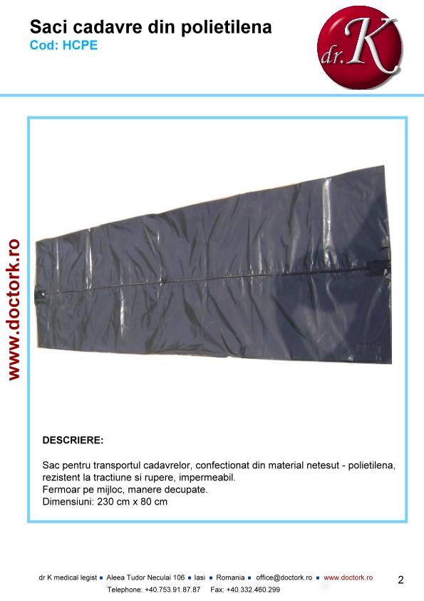 Body bags from Polyetylene Code: SCP Bags for transporting corpses,