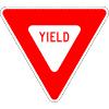 24. This sign means that: Q24 a. You must stop b. You must not slow down c.