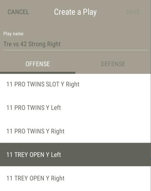 3.7 Plays Create A New Play If you are creating a play in a new playbook your Plays list will be empty.