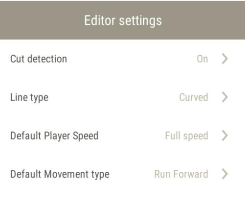 Add Player Motion After creating a new play the first step is to add player motion. Make sure you are editing a play. Check the default Editor Settings before you start drawing.