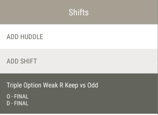 Adding Shifts There are two methods to use when adding Shifts.