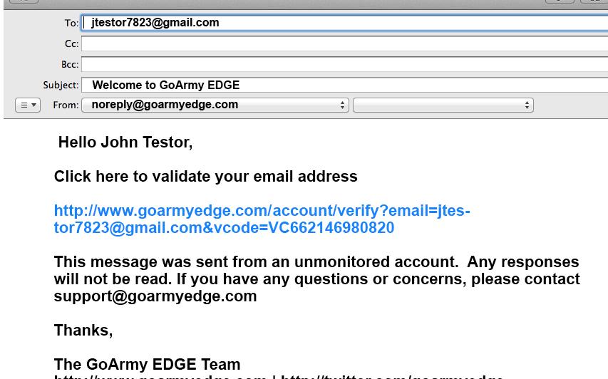 1 Account Creation All users need to set up an account in order to use GoArmy Edge Football.