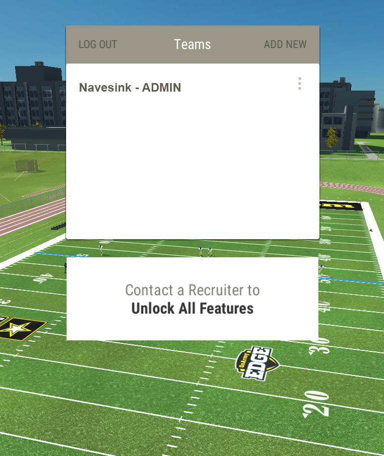 Coaches are limited to one playbook and the default uniforms until the request is sent to the local recruiter.