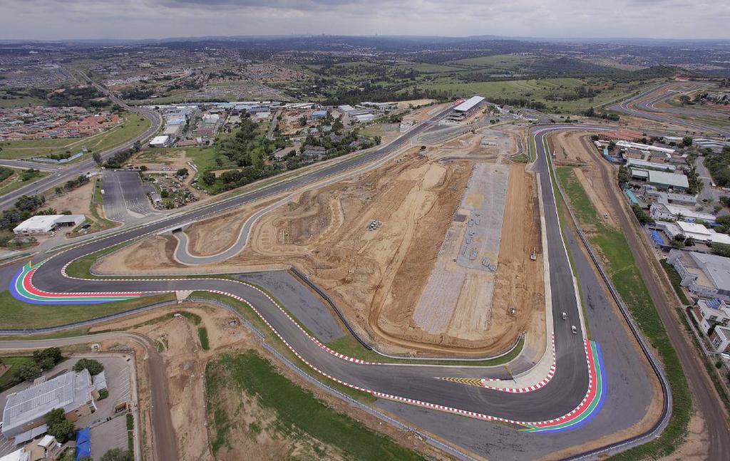 View of the circuit with Crowthorne, Jukskei and Barbeque