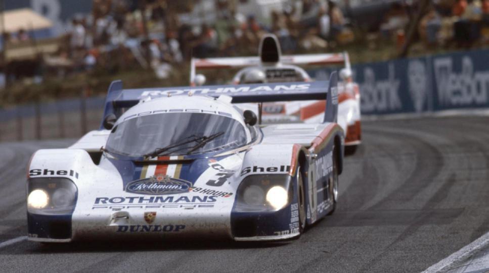 Woody Rodseth - Final Image The Image - Malcolm Sampson Jacky Ickx and Jochen Mass (Porsche 956) winners of the final 9 Hour race held at Kyalami on the