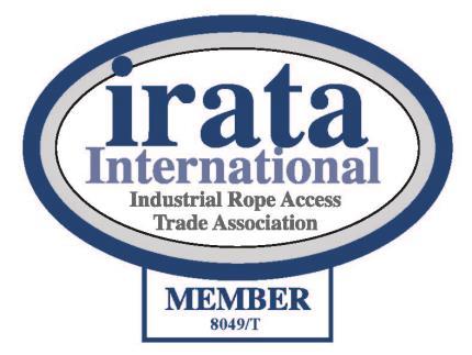 Not an official IRATA Logo Companies displaying an IRATA