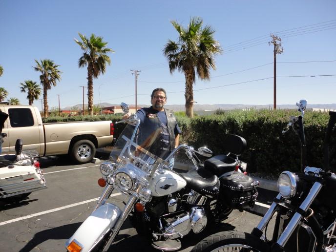 Bob lives in 29 Palms, rides a 2012 Heritage Softail