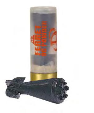 12-GAUGE, 37MM, 37/40MM & 40MM Available in 12-Gauge, 37mm, 37/40mm & 40mm Deploys a heavy concentration of agent directly on suspect or to area Immediately contaminates the