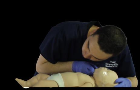9 INFANT CPR (HEALTHCARE PROVIDER BLS) Check the scene for safety and apply personal protective equipment. Remember: Look up, Look down, Look all around.