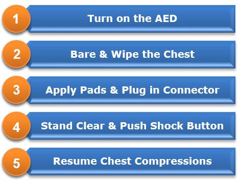 11 AUTOMATED EXTERNAL DEFIBRILLATOR (AED) An automated external defibrillator (or AED) is used to shock the heart back into its normal rhythm. Typically, CPR alone will not revive a victim.