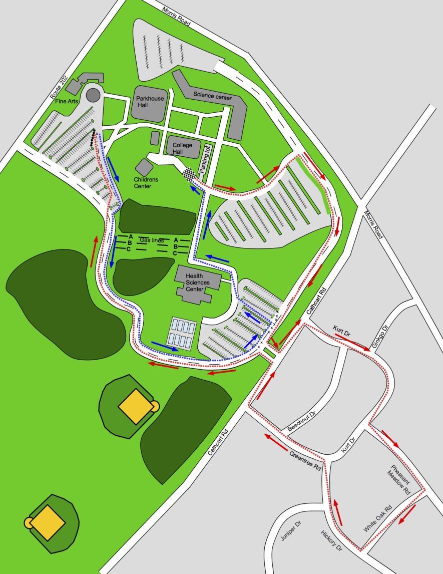 Parking: Parking and traffic will be much improved as we have updated the course to free up the parking lots and we will have the help from the MCCC campus safety and Whitpain Police Department.