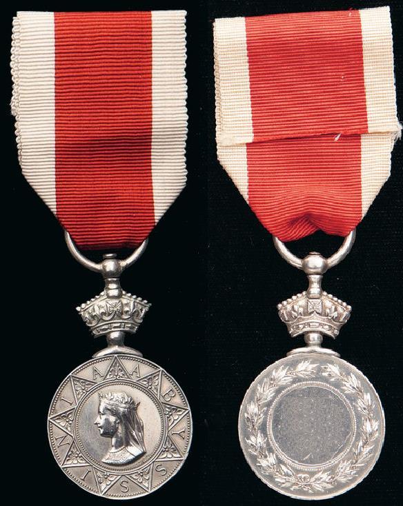 ABYSSINIAN WAR MEDAL Awarded for service between 04 October 1867 and 19 April 1868 to personnel who participated in the 1968 Expedition to Abyssinia.