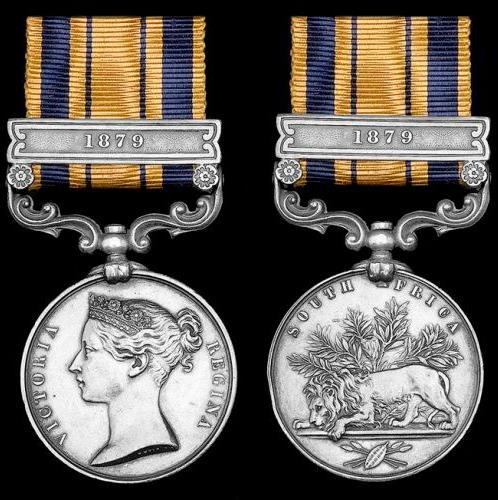SOUTH AFRICA MEDAL (1877-1879) Zulu War Medal (1879) The medal was instituted in 1879 to be awarded to members of the British Army and Royal Naval Brigade involved in a series of South African tribal