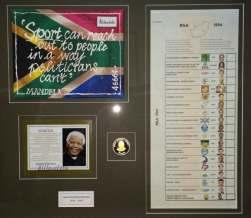 Live Auction NELSON MANDELA COLLAGE Original